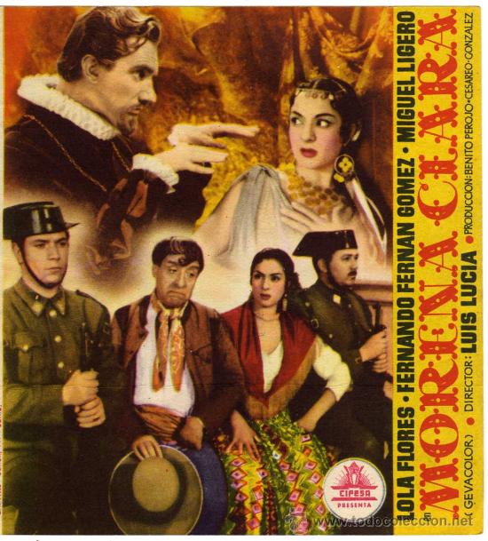 Cine: PROGRAMA CINE DOBLE - MORENA CLARA - LOLA FLORES - FERNANDO FERNAN GOMEZ - MIGUEL LIGERO. Burgos
