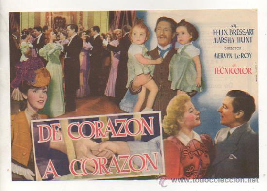 Cine: DE CORAZ&Oacute;N A CORAZ&Oacute;N. CINE LICEO - MALGRAT. 1950. - Foto 2