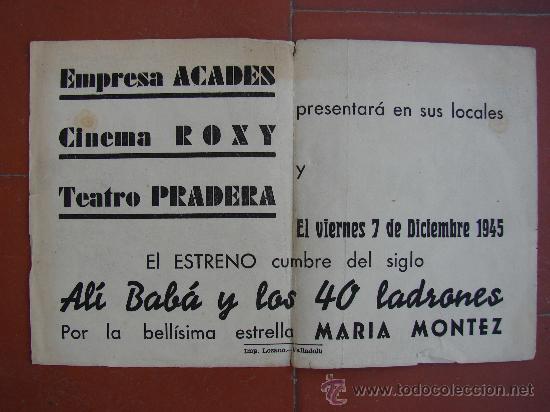 Cine: PROGRAMA DE CINE ANTIGUO. ALI BABA Y LOS CUARENTA LADRONES. 1945 - Foto 2