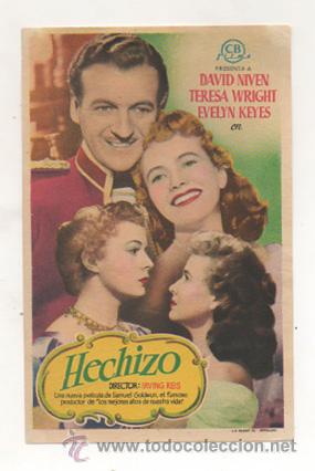 Folhetos de m&atilde;o de filmes antigos de cinema: PROGRAMA DE CINE. HECHIZO.