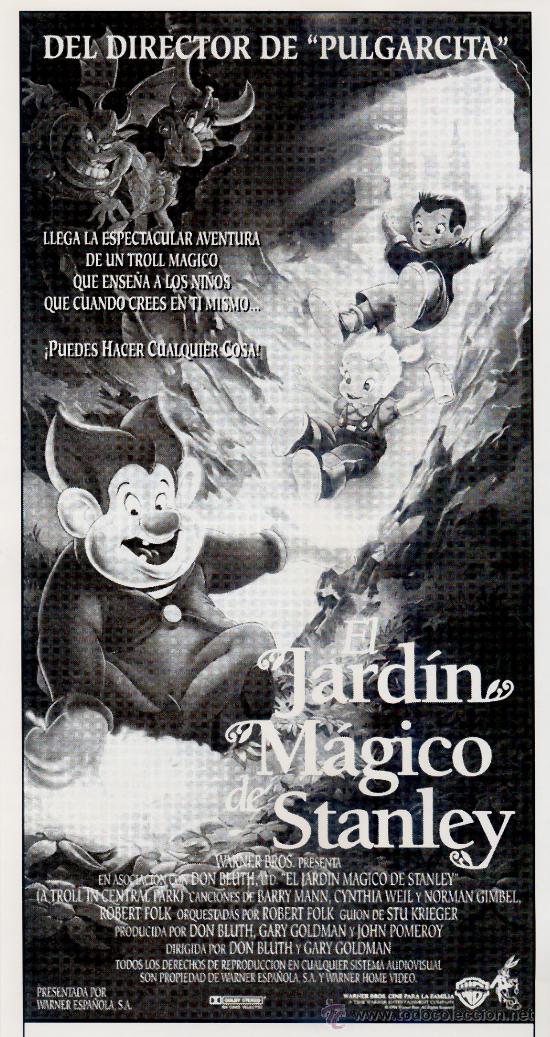 Folhetos de m&atilde;o de filmes antigos de cinema: EL JARDIN MAGICO DE STANLEY (FOLLETO DE MANO ORIGINAL)