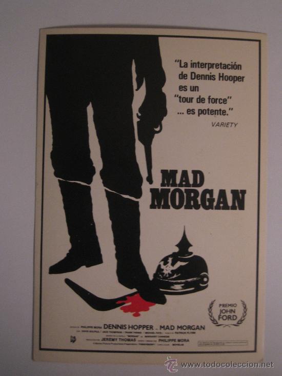 Folhetos de m&atilde;o de filmes antigos de cinema: mad morgan - folleto de mano tarjeta del estreno lauren films