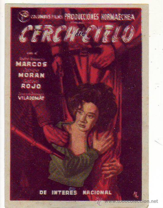 Folhetos de m&atilde;o de filmes antigos de cinema: cerca del cielo