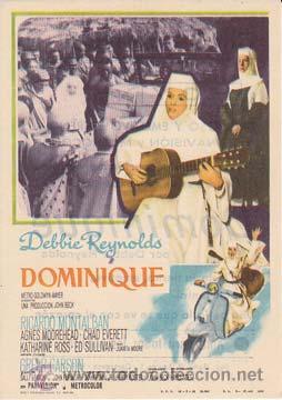 Flyers Publicitaires de Films Anciens: DOMIN&Iacute;QUE - Cine Central de Cartagena (Murcia) - Director: Henry Koster - Actores: Ricardo Montalb&aacute;n