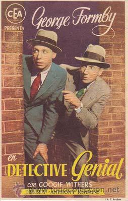 Flyers Publicitaires de Films Anciens: DETECTIVE GENIAL - Central Cinema - Director: Anthony Kimmins - Actores: Googie Withers, Martita Hu