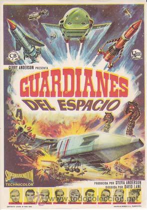 Flyers Publicitaires de Films Anciens: GUARDIANES DEL ESPACIO - Director: David Lane - Actores: Peter Dyneley, Shane Rimmer, David Graham..