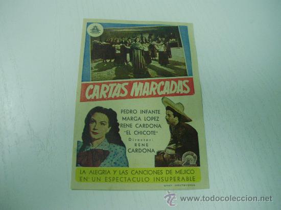 Flyers Publicitaires de Films Anciens: CARTAS MARCADAS - TEATRO PEREDA - SANTANDER
