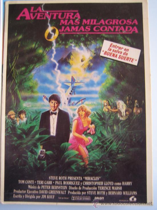 Kino: Folleto de mano tarjeta del estreno - la aventura mas milagrosa jamas contada - lauren films