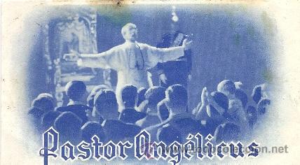 Flyers Publicitaires de Films Anciens: FOLLETO DE MANO- CINE-ESTAMPA  PELICULA PASTOR ANGELICUS PIUS XII-FECHADO 12 octubre 1944