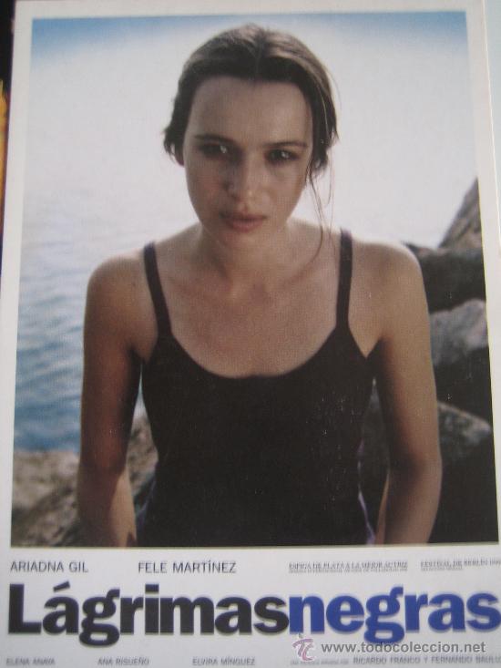 Flyers Publicitaires de Films Anciens: Folleto de mano tarjeta del estreno - lagrimas negras