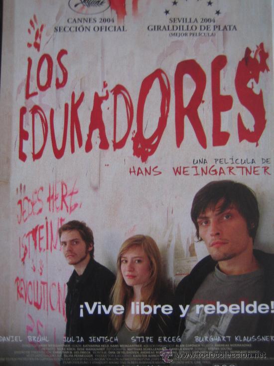 Flyers Publicitaires de Films Anciens: Folleto de mano tarjeta del estreno - los edukadores daniel bruhl