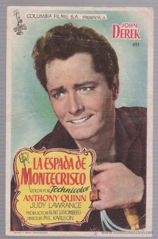 Cine: La espada de Montecristo. Sencillo de Columbia. - Foto 1