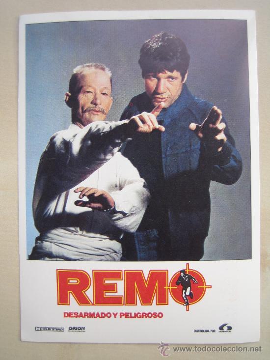 Flyers Publicitaires de Films Anciens: Folleto de mano tarjeta del estreno - remo desarmado y peligroso - lauren films