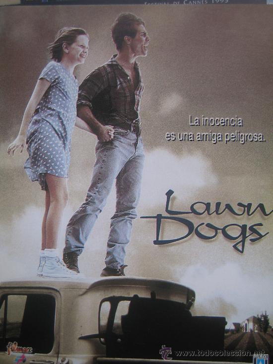 Flyers Publicitaires de Films Anciens: Folleto de mano tarjeta del estreno - lawn dogs inocencia rebelde