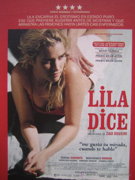 Flyers Publicitaires de Films Anciens: Folleto de mano tarjeta del estreno - lila dice