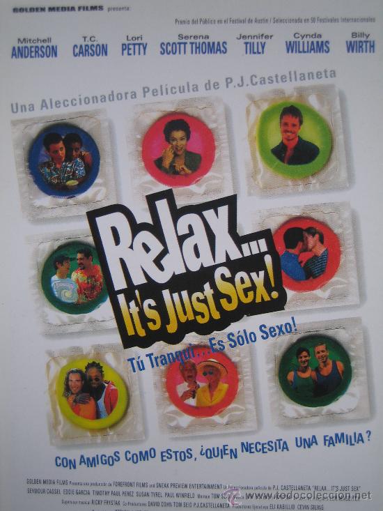 Flyers Publicitaires de Films Anciens: Folleto de mano tarjeta del estreno - relax it's just sex