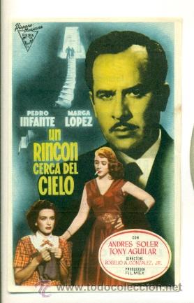 Cine: RINCON CERCA DEL CIELO - PROGRAMA ORIGINAL CON PUBLICIDAD - IMPECABLE - Foto 1