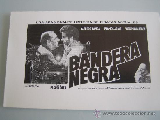 Flyers Publicitaires de Films Anciens: Publicidad original bandera negra alfredo landa lauren films