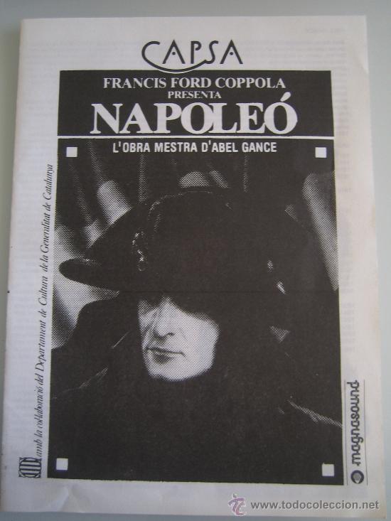 Flyers Publicitaires de Films Anciens: Folleto de mano doble local - anpoleon abel gance en catalan