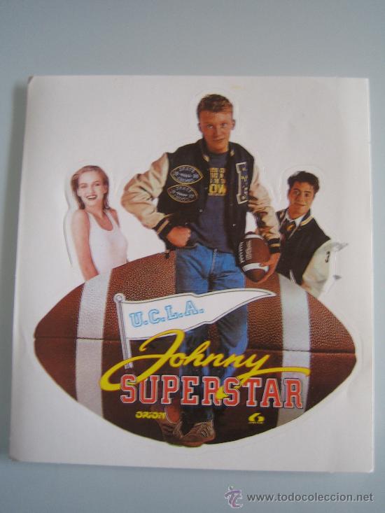 Cine: johnny superstar lauren films - folleto de mano adhesivo del estreno lauren films