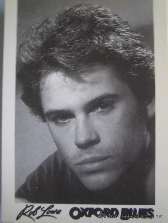 Cine: oxford blues rob lowe - folleto de mano tarjeta del estreno - lauren films