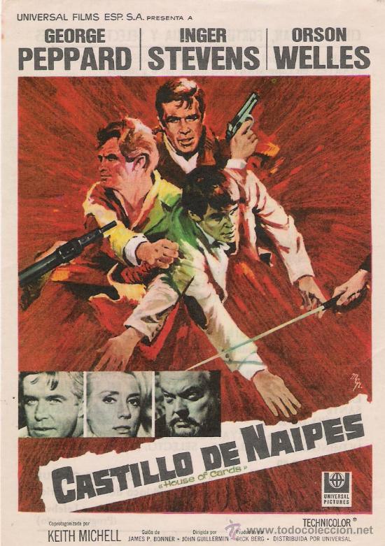 Flyers Publicitaires de Films Anciens: castillo de naipes