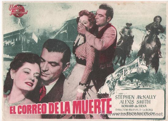 Foglietti di film di film antichi di cinema: el correo de la muerte