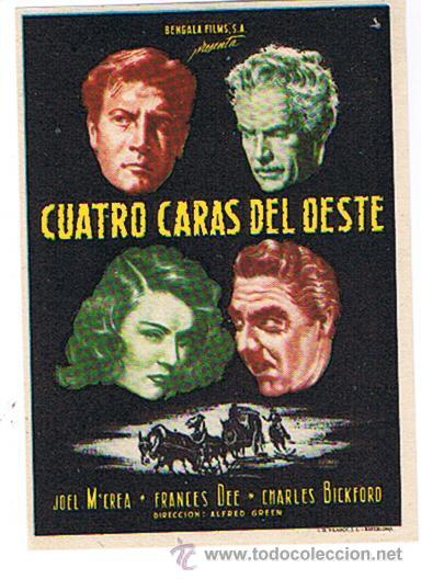 Cine: Cuatro caras del Oeste. Sencillo de Bengala. - Foto 1
