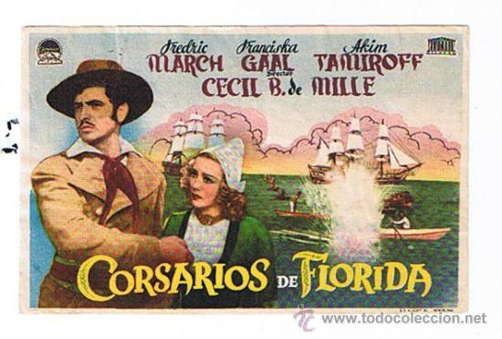 Cine: Corsarios de Florida. Sencillo de Paramount. - Foto 1