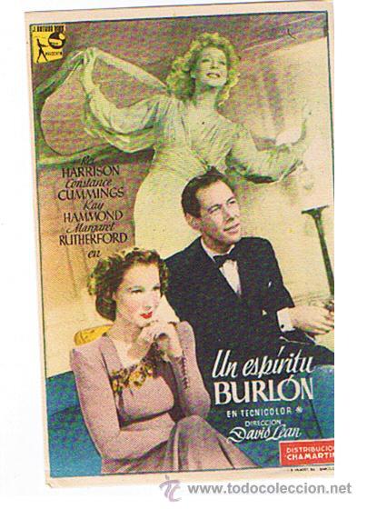 Cine: Un esp&iacute;ritu burl&oacute;n. Sencillo de Chamart&iacute;n. - Foto 1