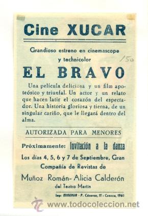 Cine: BRAVO , EL - PROGRAMA ORIGINAL CON PUBLICIDAD - - Foto 2