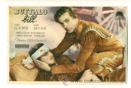 Cine: BUFFALO BILL - PROGRAMA ORIGINAL CON PUBLICIDAD - - Foto 1