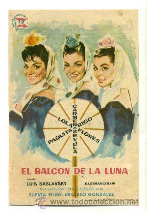 Cine: BALCON DE LA LUNA , EL - PROGRAMA ORIGINAL   CON  PUBLICIDAD  - - Foto 1