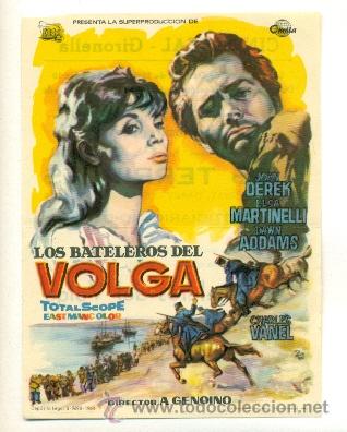 Cine: BATELEROS DEL VOLGA ,LOS   - PROGRAMA ORIGINAL   CON  PUBLICIDAD  - - Foto 1