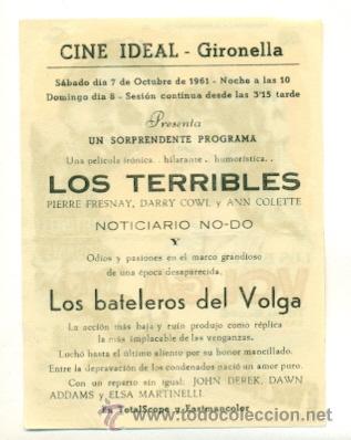 Cine: BATELEROS DEL VOLGA ,LOS   - PROGRAMA ORIGINAL   CON  PUBLICIDAD  - - Foto 2