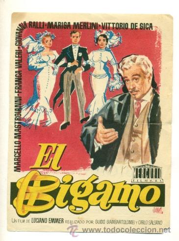 Cine: BIGAMO , EL   - PROGRAMA ORIGINAL   CON  PUBLICIDAD  - - Foto 1