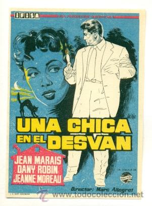 Cine: CHICA EN EL DESVAN , UNA  - PROGRAMA ORIGINAL   SIN PUBLICIDAD  - IMPECABLE - Foto 1