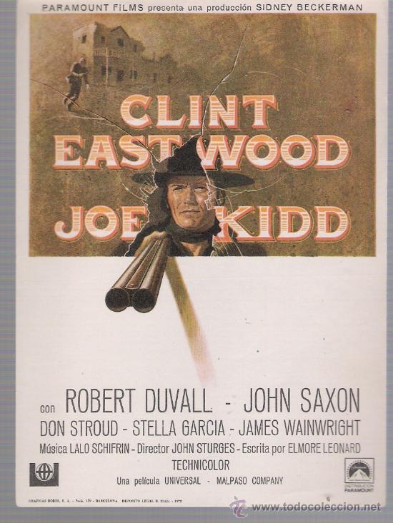 Cine: Joe Kidd. Sencillo de Paramount. - Foto 1