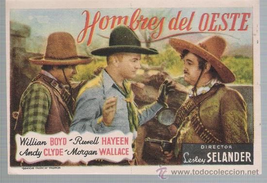Cine: Hombres del Oeste. Programa sencillo. - Foto 1