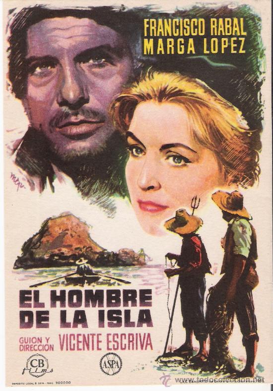 Foglietti di film di film antichi di cinema: el hombre de la isla