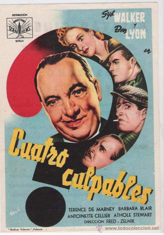 Foglietti di film di film antichi di cinema: cuatro culpables