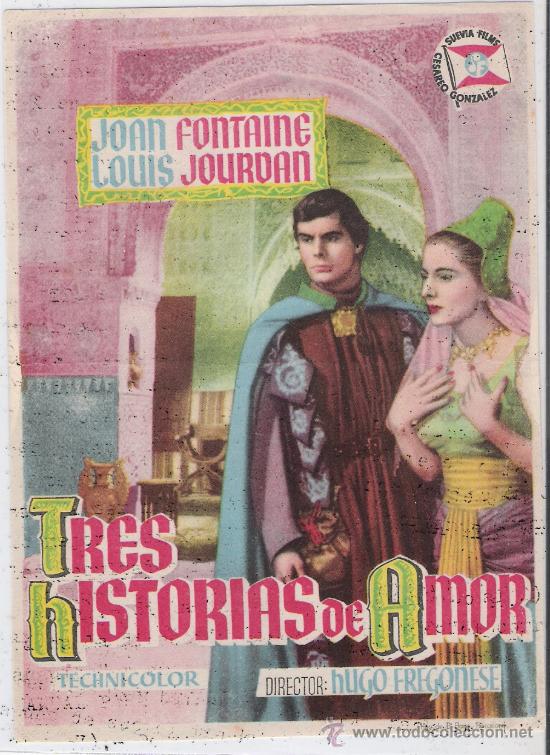 Foglietti di film di film antichi di cinema: tres historias de amor