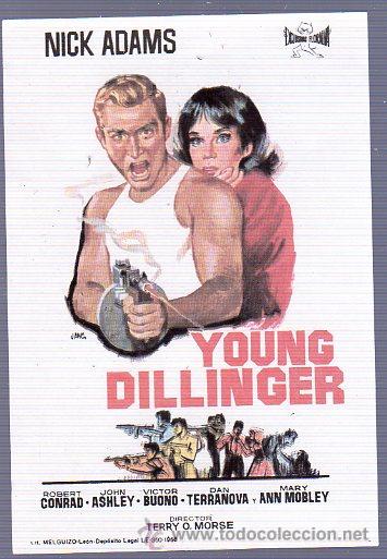 Cine: PROGRAMA DE CINE. NICK ADAMS. YOUNG DILLINGER. TERRY O. MORSE. - Foto 1