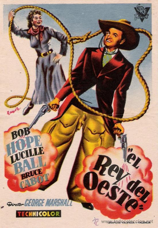 Foglietti di film di film antichi di cinema: el rey del oeste