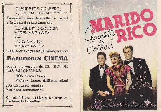 Cinema: un marido rico