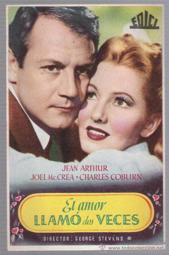 Cine: El Amor llam&oacute; dos veces. Sencillo de Edici.