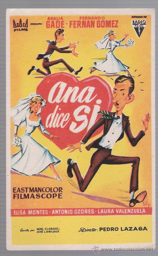 Cine: Ana dice si. Solig&oacute;. Sencillo de Radio Films.