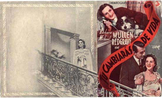 Cine: PROGRAMA CINE DOBLE - TU CAMBIARAS DE VIDA - BARBARA MULLEN - MICHAEL REDGRAVF - Foto 2