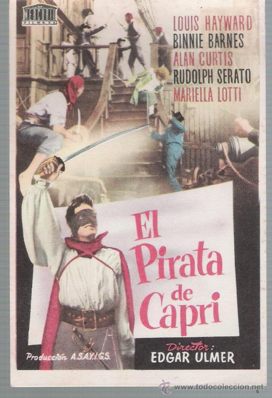 Cine: El Pirata de Capri. Sencillo de Mercurio. - Foto 1