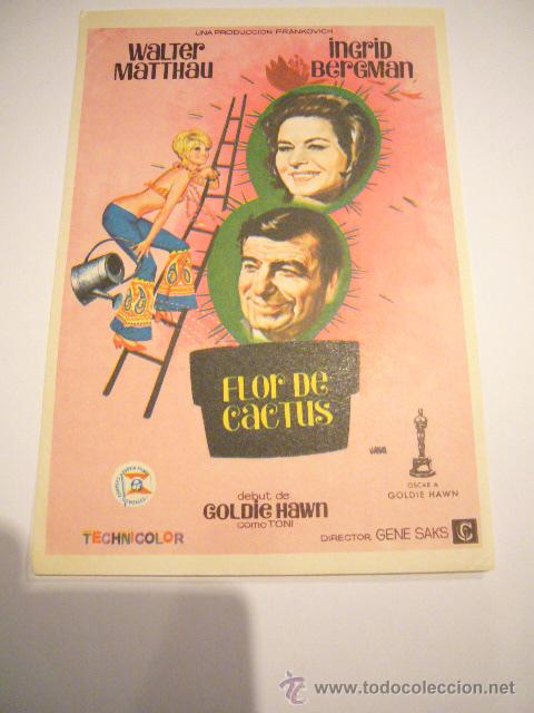 Cine: FLOR DE CACTUS PROGRAMA SENCILLO SUEVIA INGRID BERGMAN WALTER MATTHAU - Foto 1